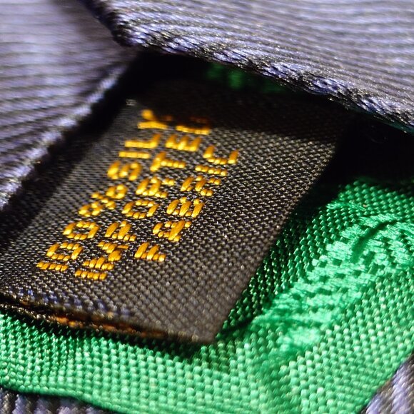 Tommy Hilfiger Blue and White Striped Silk Tie - Picture 4 of 4